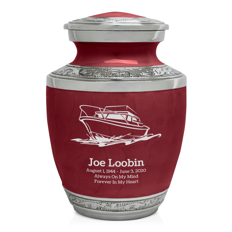 Boat Sharing Urn - Rose Red