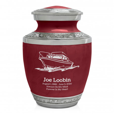 Boat Sharing Urn - Rose Red
