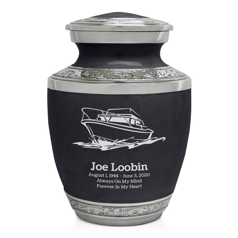 Boat Sharing Urn - Ebony Black