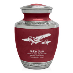 Airplane II Sharing Urn - Rose Red