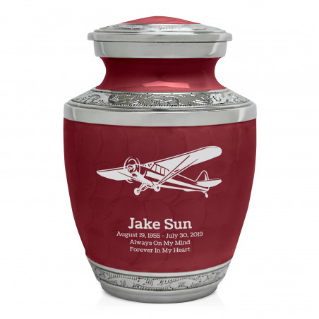 Airplane II Sharing Urn - Rose Red
