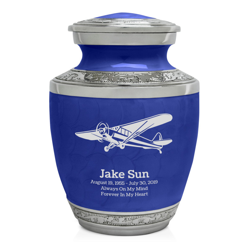 Airplane II Sharing Urn - Royal Blue