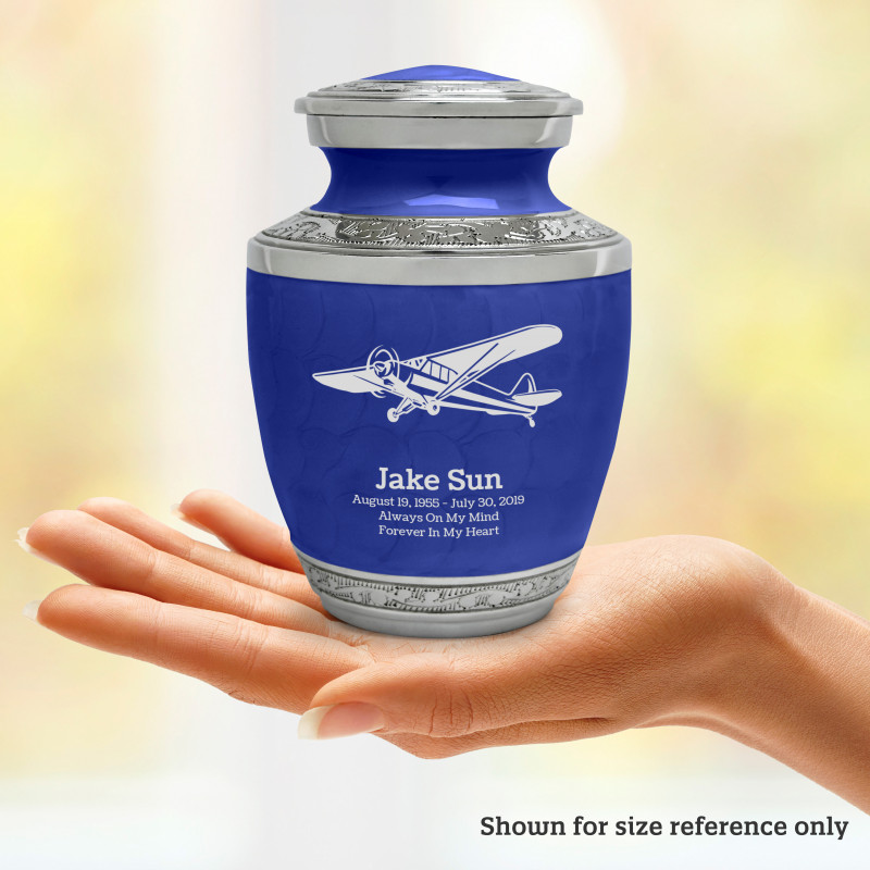 Airplane II Sharing Urn - Royal Blue