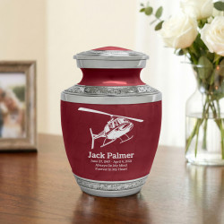 Helicopter Sharing Urn - Rose Red