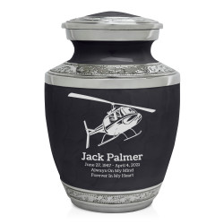Helicopter Sharing Urn - Ebony Black