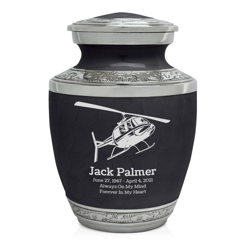 Helicopter Sharing Urn - Ebony Black