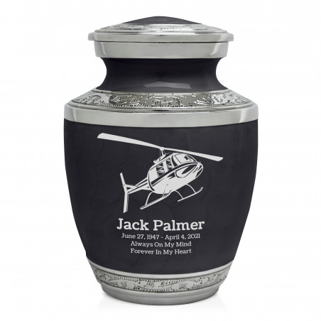 Helicopter Sharing Urn - Ebony Black
