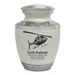 Helicopter Sharing Urn - Radiant White