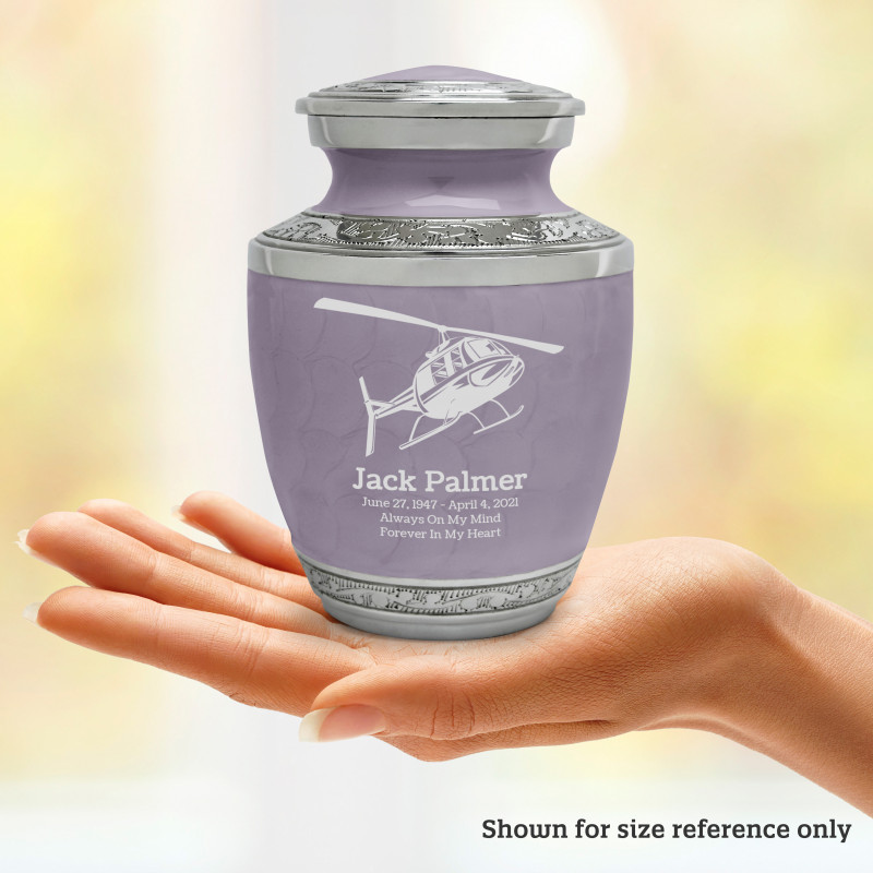 Helicopter Sharing Urn - Regal Purple