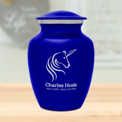 Unicorn Sharing Urn - Midnight Blue