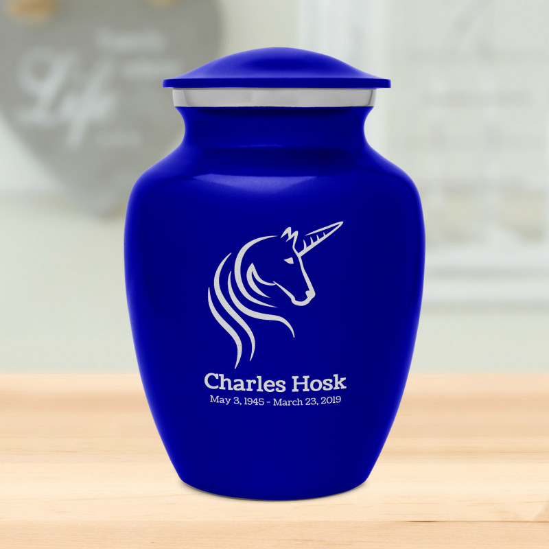 Unicorn Sharing Urn - Midnight Blue