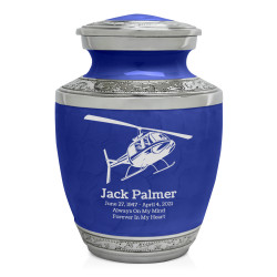 Helicopter Sharing Urn - Royal Blue