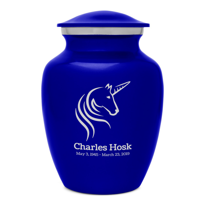 Unicorn Sharing Urn - Midnight Blue
