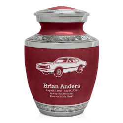 Muscle Car II Sharing Urn - Rose Red