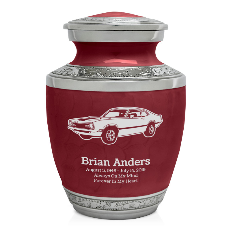Muscle Car II Sharing Urn - Rose Red