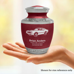 Muscle Car II Sharing Urn - Rose Red