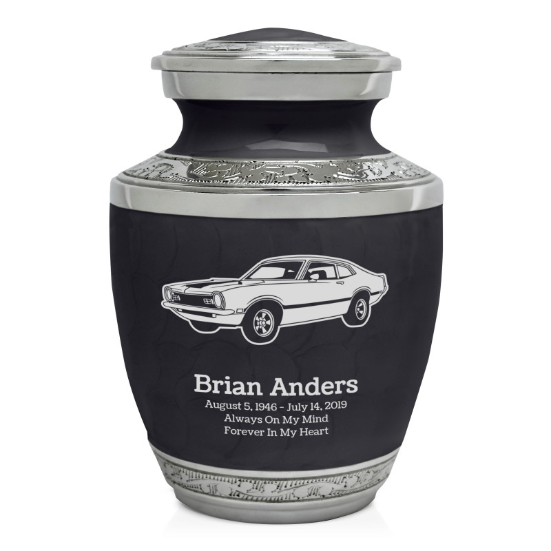 Muscle Car II Sharing Urn - Ebony Black