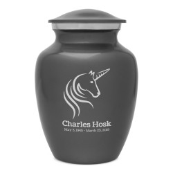 Unicorn Sharing Urn - Gunmetal Gray