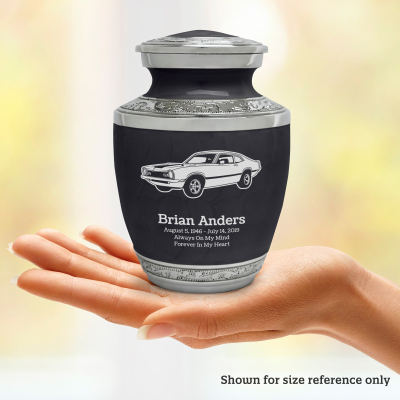 Muscle Car II Sharing Urn - Ebony Black