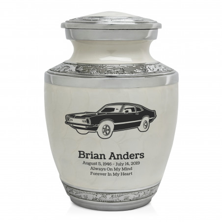 Muscle Car II Sharing Urn - Radiant White