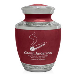 Marijuana Joint Sharing Urn - Rose Red