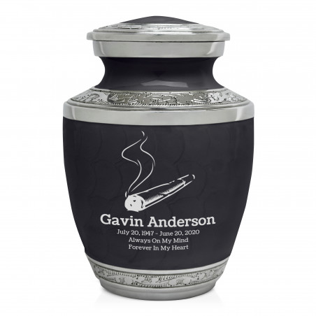 Marijuana Joint Sharing Urn - Ebony Black