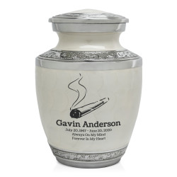 Marijuana Joint Sharing Urn - Radiant White