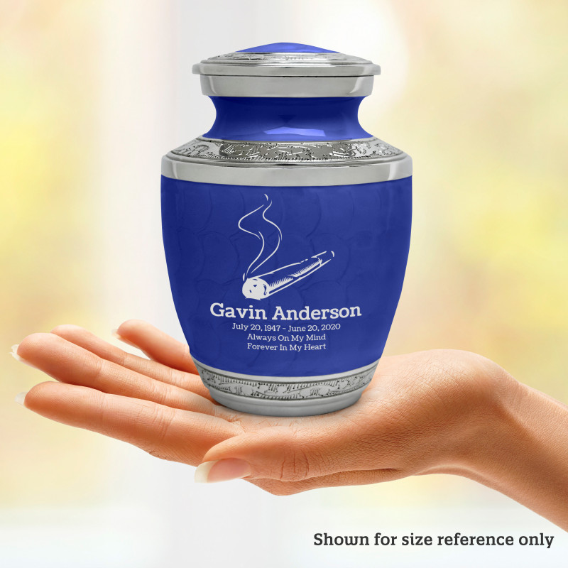 Marijuana Joint Sharing Urn - Royal Blue