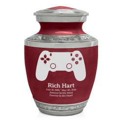 Gaming Controller Sharing Urn - Rose Red