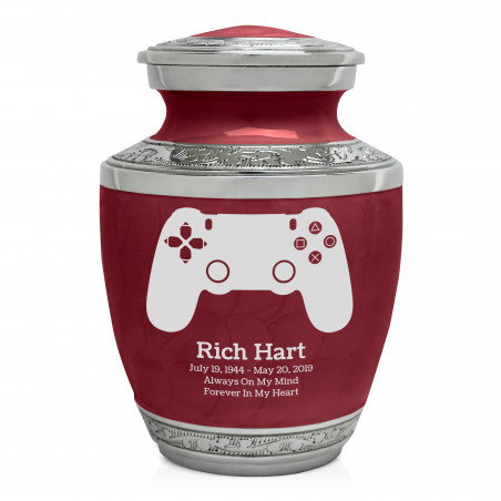 Gaming Controller Sharing Urn - Rose Red
