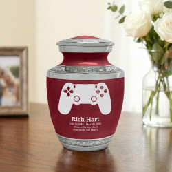 Gaming Controller Sharing Urn - Rose Red