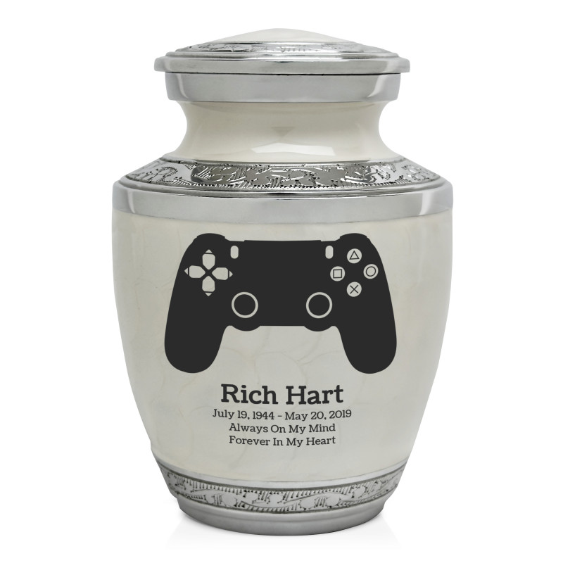 Gaming Controller Sharing Urn - Radiant White