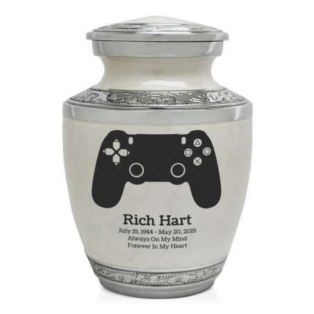 Gaming Controller Sharing Urn - Radiant White