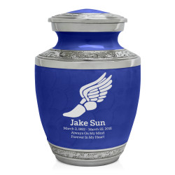 Running - Winged Foot Sharing Urn - Royal Blue