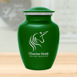 Unicorn Sharing Urn - Shamrock Green