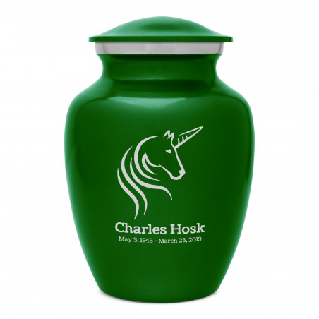 Unicorn Sharing Urn - Shamrock Green