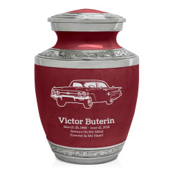 Classic Car III Sharing Urn - Rose Red