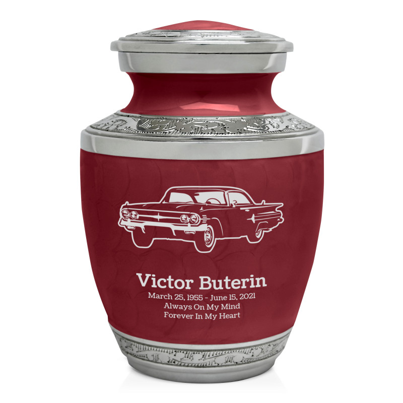 Classic Car III Sharing Urn - Rose Red