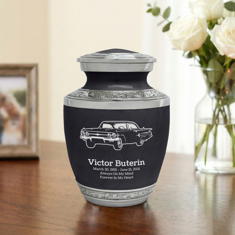 Classic Car III Sharing Urn - Ebony Black