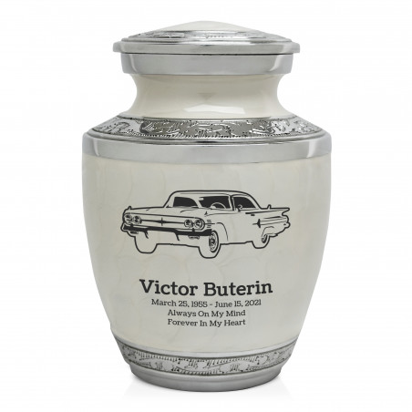 Classic Car III Sharing Urn - Radiant White