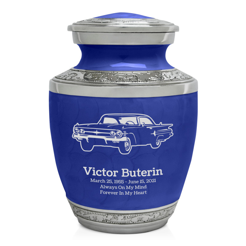 Classic Car III Sharing Urn - Royal Blue
