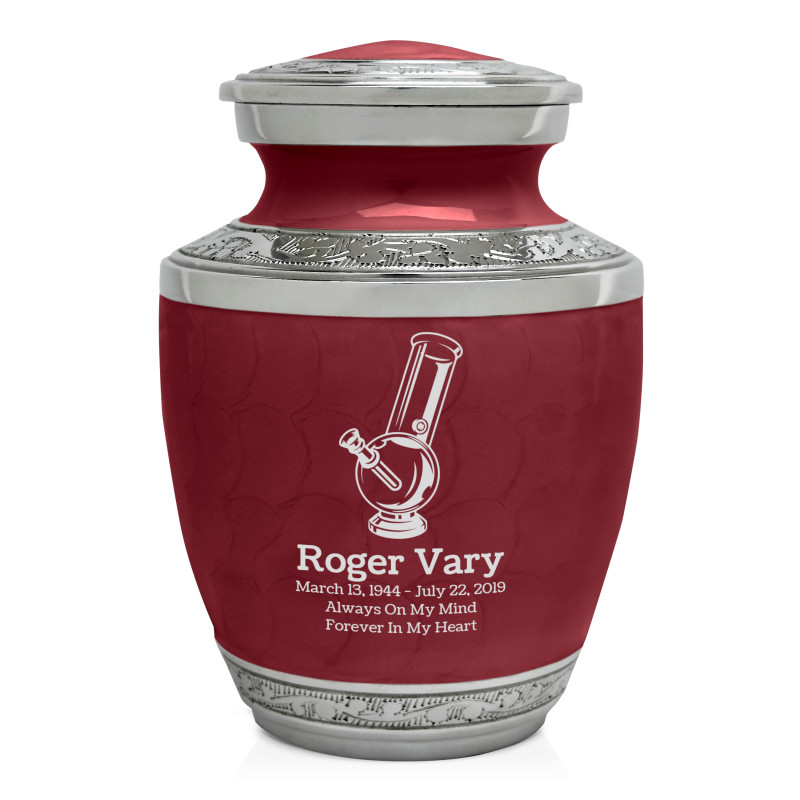 Marijuana Bong Sharing Urn - Rose Red