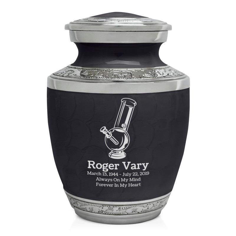 Marijuana Bong Sharing Urn - Ebony Black