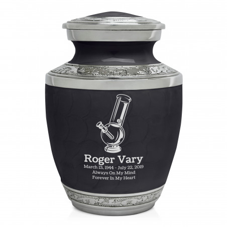 Marijuana Bong Sharing Urn - Ebony Black