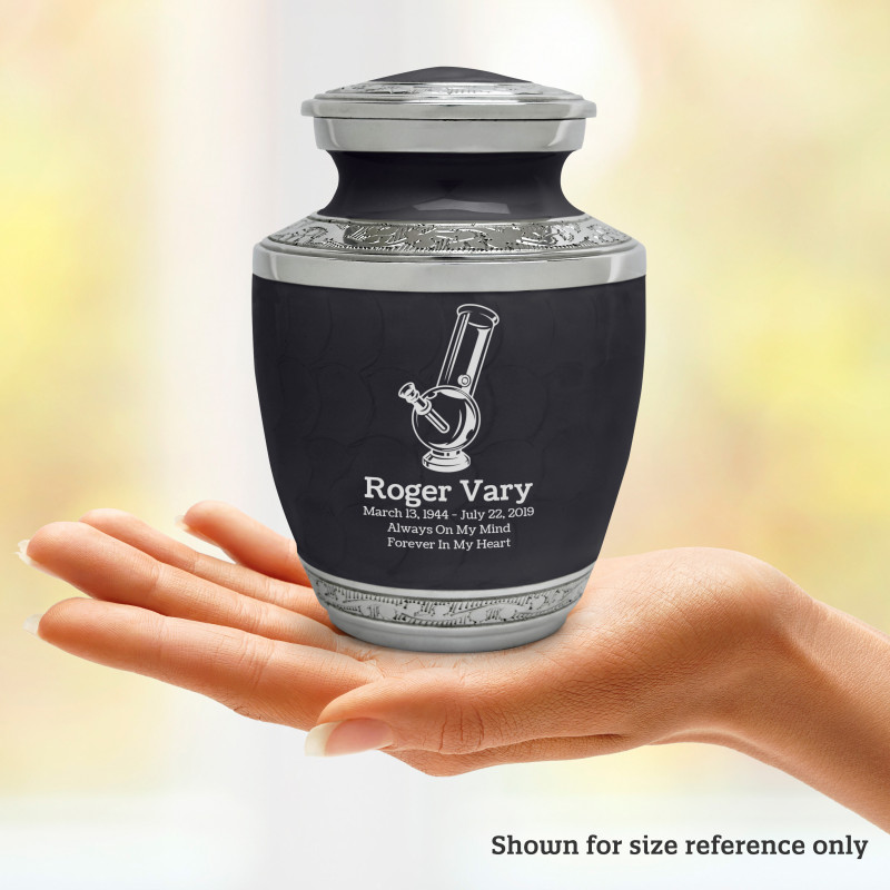 Marijuana Bong Sharing Urn - Ebony Black