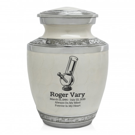 Marijuana Bong Sharing Urn - Radiant White