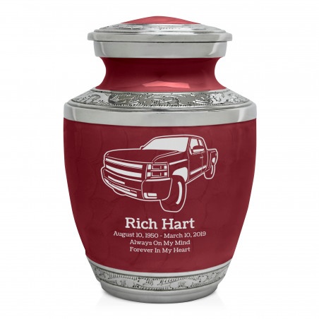 Truck I Sharing Urn - Rose Red