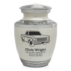 Truck II Sharing Urn - Radiant White