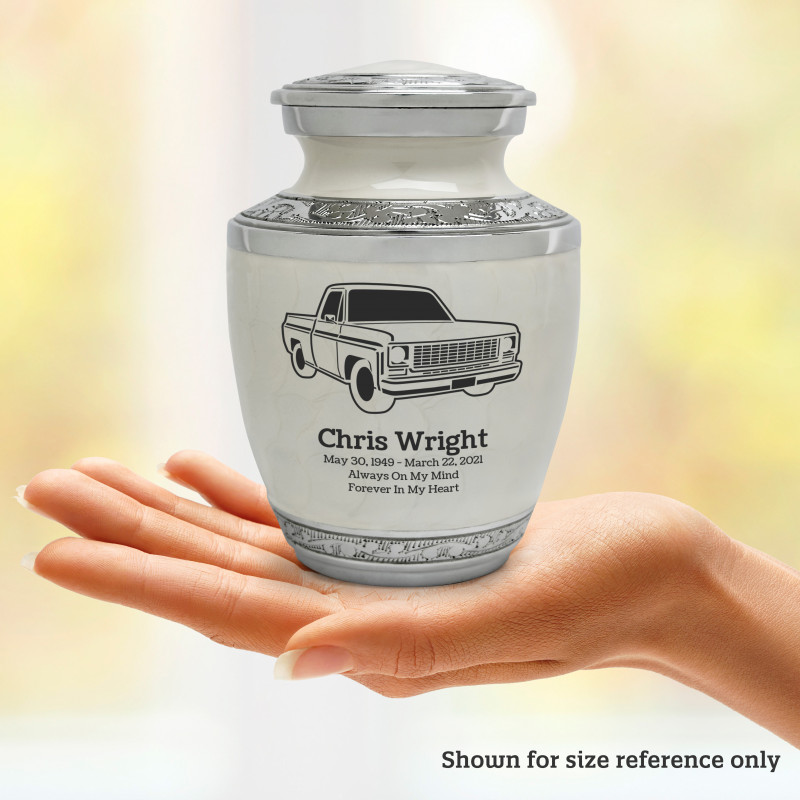 Truck II Sharing Urn - Radiant White