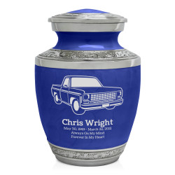Truck II Sharing Urn - Royal Blue